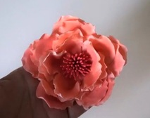 gumpaste frilled flower