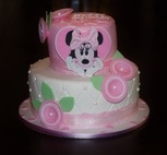 how to make a Minnie mouse cake topper
