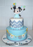 Baby shower Mickey mouse cake