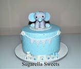 baby shower elephant cake for boys