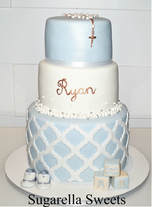 baptism cake for boys